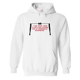"I Find Social Media To Be A Soul-Sucking Void Of Meaningless Affirmation" Sarcastic Quote On Board Addams Dark Humor Family Unisex Kids and Adults Pullover Hoodies					 									 									